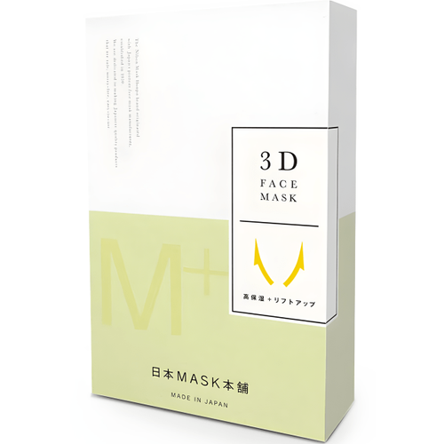 Nihon Маска Глубокое увлажнение + Лифтинг- 3D FACE MASK Deep moisturizing + lifting-up, (1*5шт)