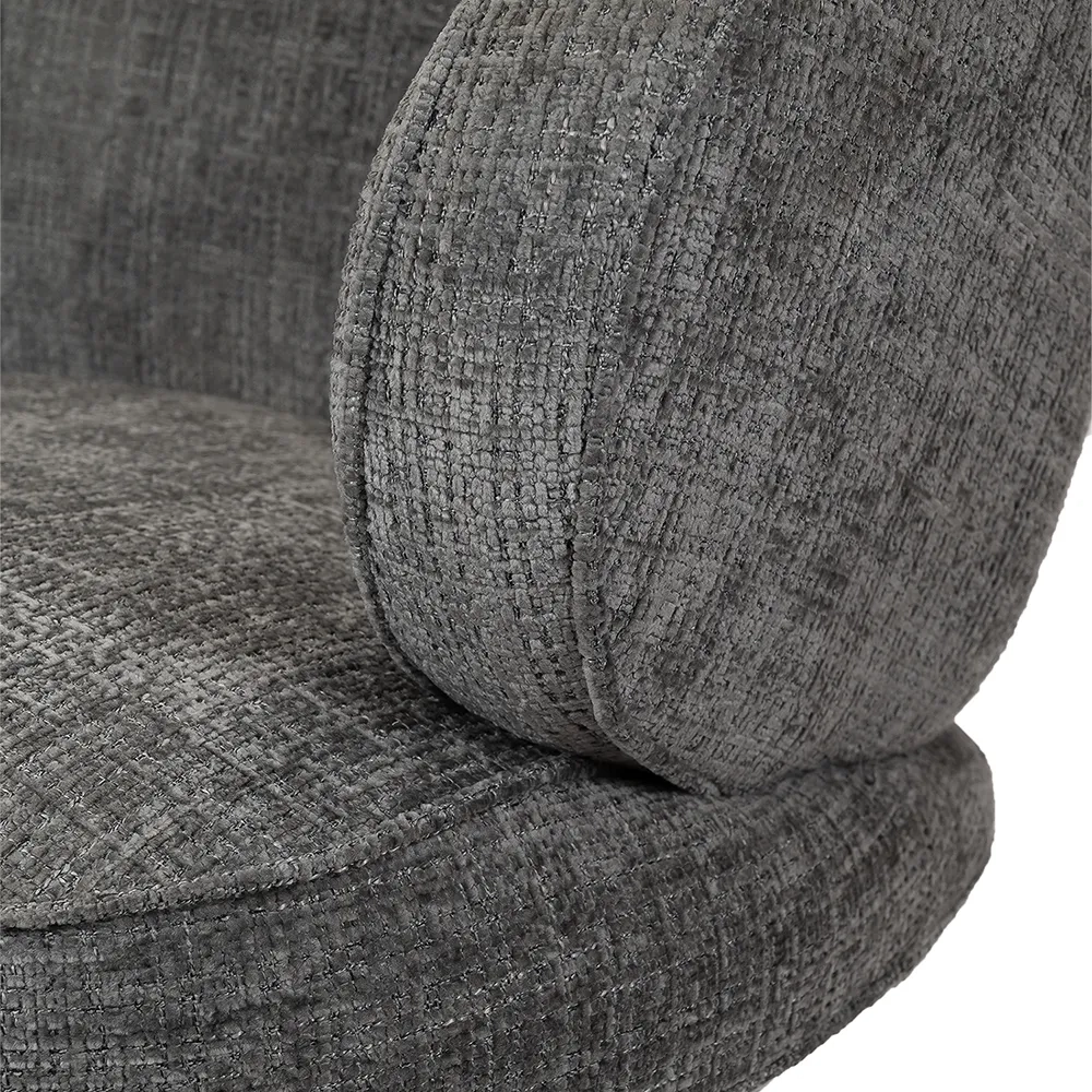 Кресло Bradex Home KING серый, шенилл