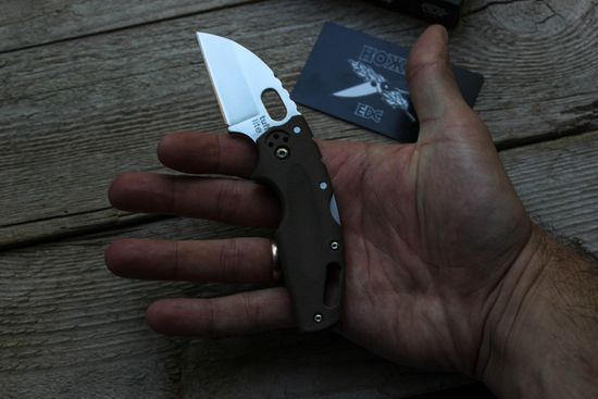 Складной нож Cold Steel 20LTF Tuff Lite Plain Edge Dark Earth c клинком из стали AUS-8A, рукоять Grivory (Griv-Ex)