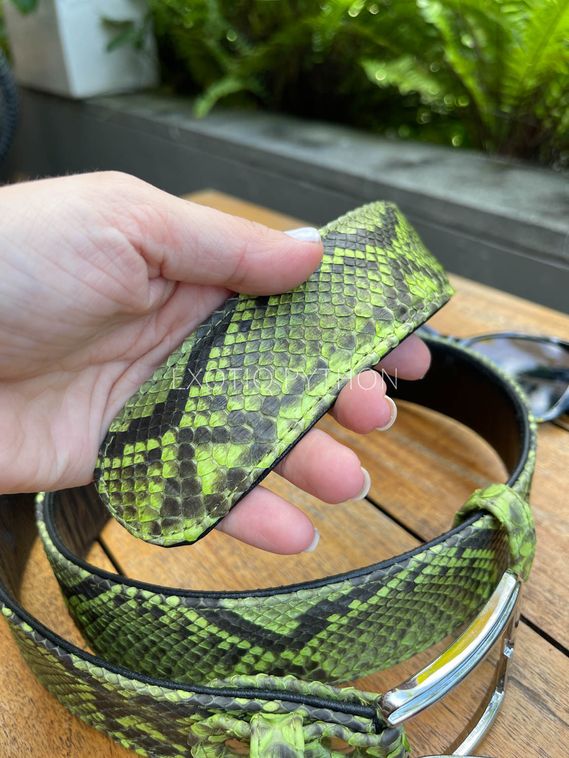 Ремень из кожи питона AC-107