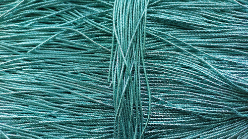 Фигурная канитель "Бамбук" мята глянец 1.9мм