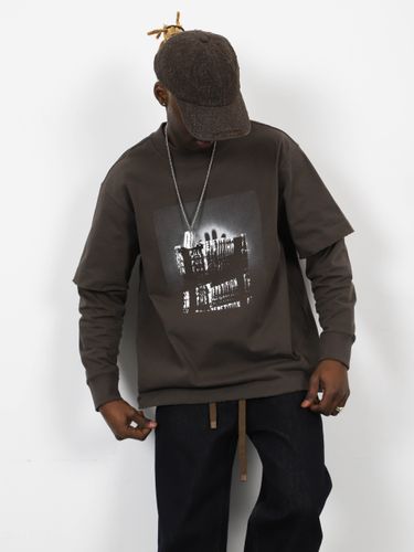 Лонгслив мужской с двойным рукавом NOHO