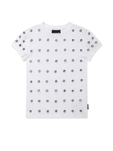 Футболка Кор. Рукав Sync White Eyelet Detail Baby Tee