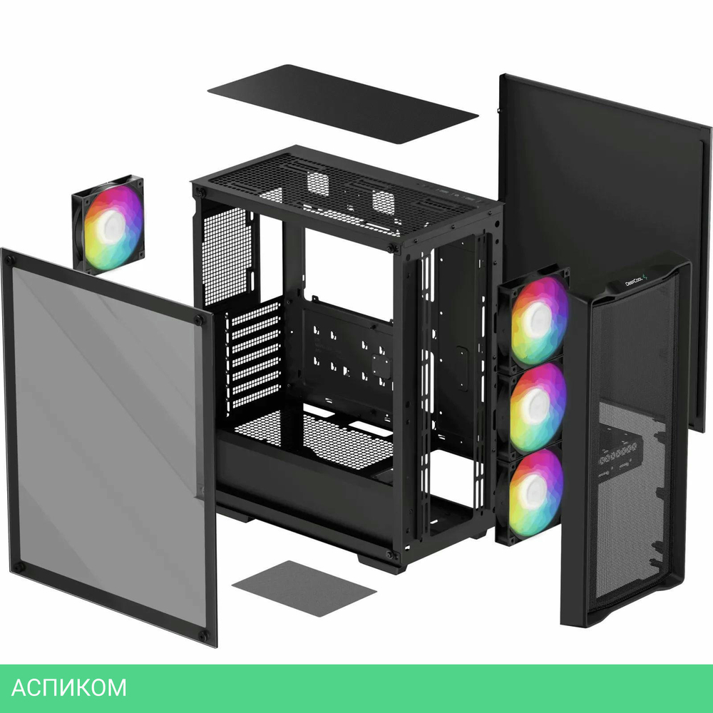 Корпус DeepCool CC560 Mesh V2 без БП Black (R-CC560-BKAMA4-G-2)