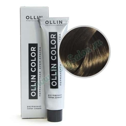 Крем краска для волос перманентная Ollin Color «Темно-русый пепельный» 6/1