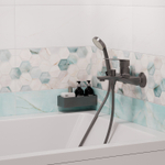 Смеситель для ванны 35k MIXLINE ML15-01GR ГРАФИТ