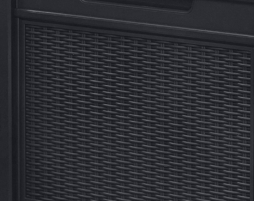 Пластиковый сундук Keter Cube Rattan 208 л graphite