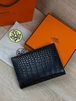 Обложка на паспорт Hermes из кожи крокодила
