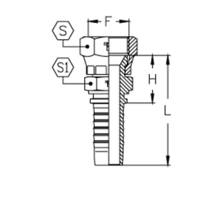 Фитинг DN 10 JIS BSP 3/8