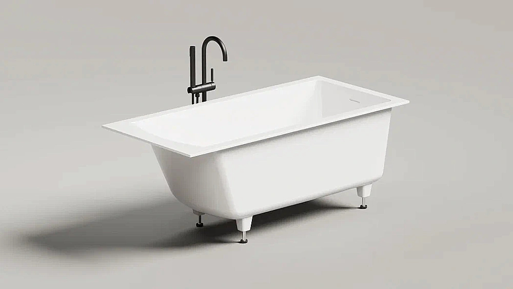 Ванна Salini CASCATA KIT S-stone 104823M 170x70 белая