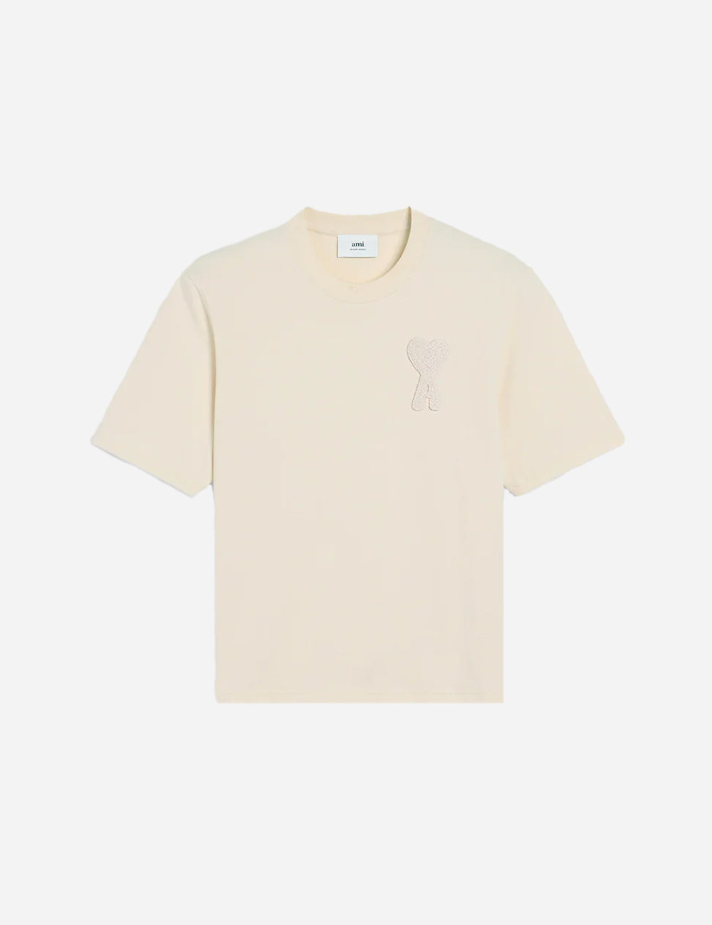 AMI PARIS Cream Ami de Coeur T-Shirt (HTS055-726)