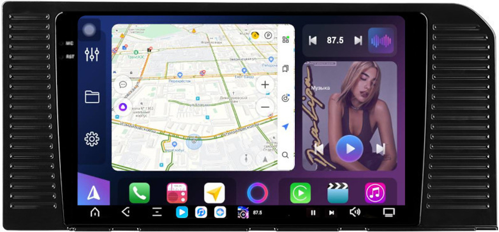 Магнитола для Toyota Land Cruiser Prado 250 2023+ (без 360) - FarCar XXL10-9687 монитор 10.36" 2K QLED на Android 14, TS20, 8+256Гб, CarPlay, 4G SIM-слот