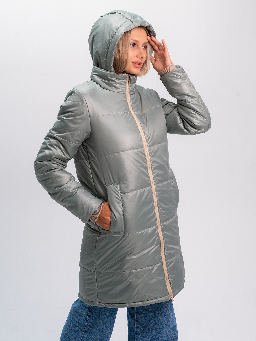 Полупальто зимнее "Альфа" ментол