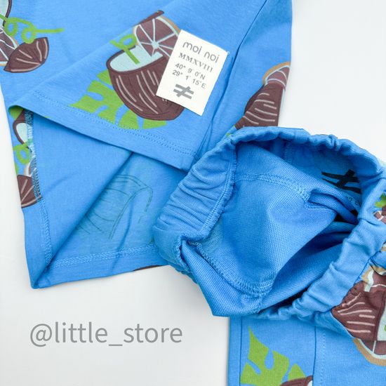 Комплект хлопковый Moi Noi, Кокосы на ярко-синем