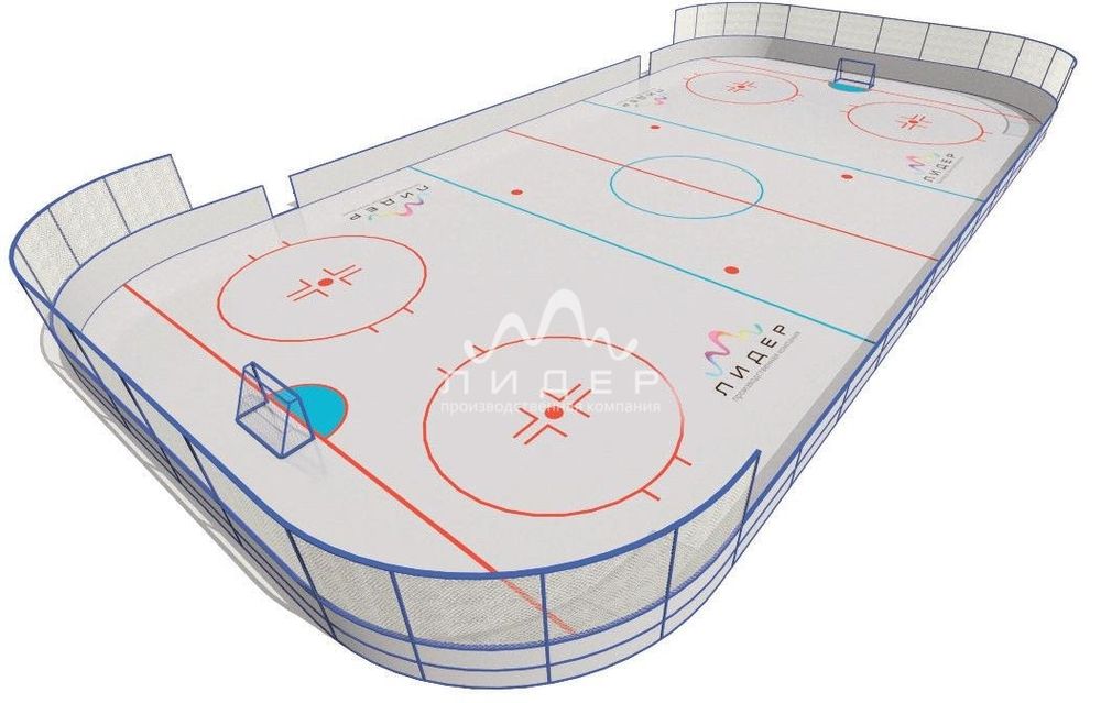 Хоккейная коробка (30000х60000)(ПНД)