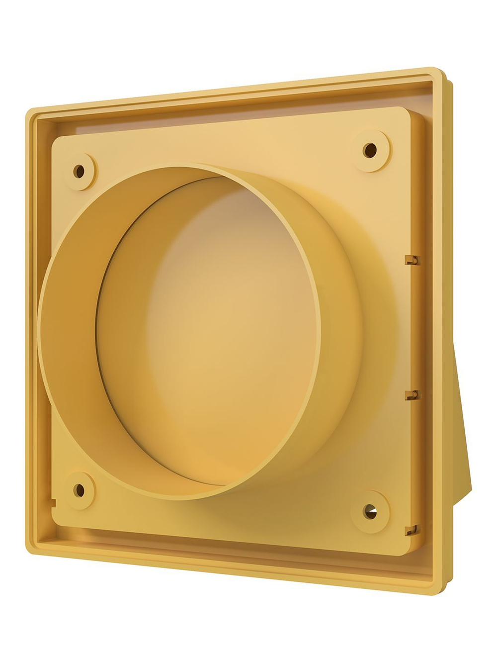 Выход стенной КФВ фланец D100 обр.клапан 150x150 ASA Beige ERA