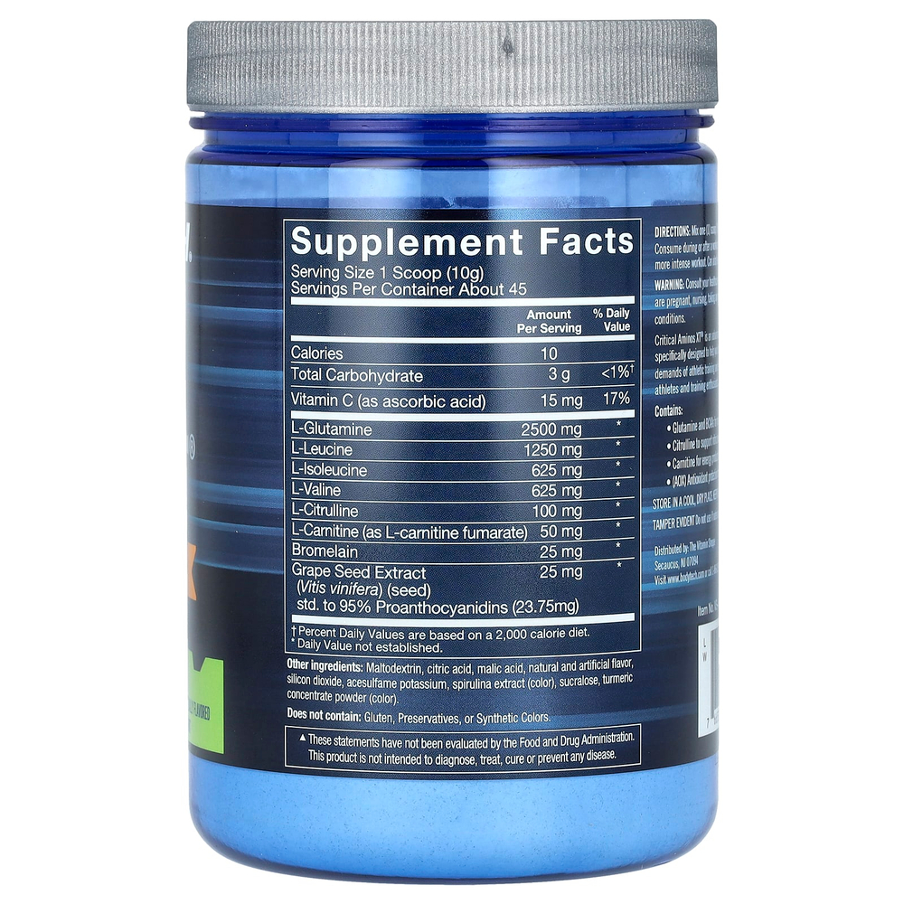 BodyTech, Bodytech, Critical Aminos XT®, прием во время и после тренировки, со вкусом мохито, 450 г (15,9 унции)