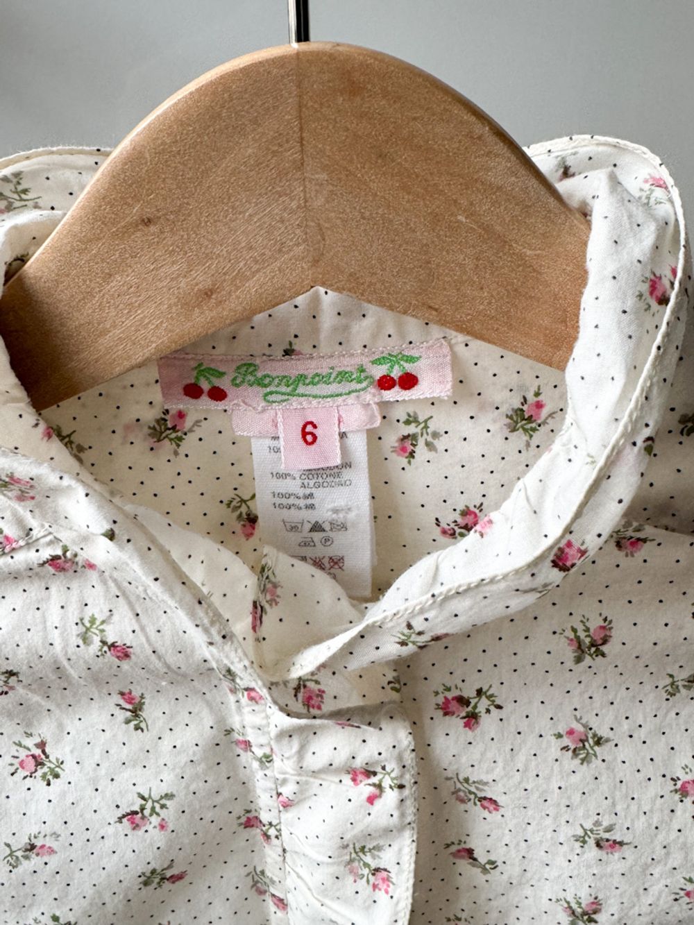 Хлопковая блузка Bonpoint, 116