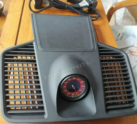 Спортивный хронометр (красный) с часами и подиумом для Porsche Cayenne 9Y 2018–2024