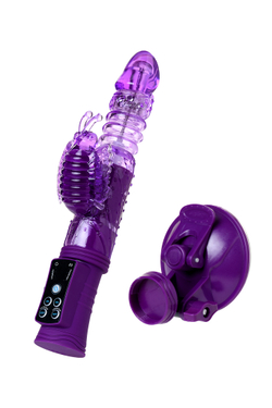 Вибратор с клиторальным стимулятором TOYFA A-Toys High-Tech fantasy, TPR, фиолетовый, 23 см