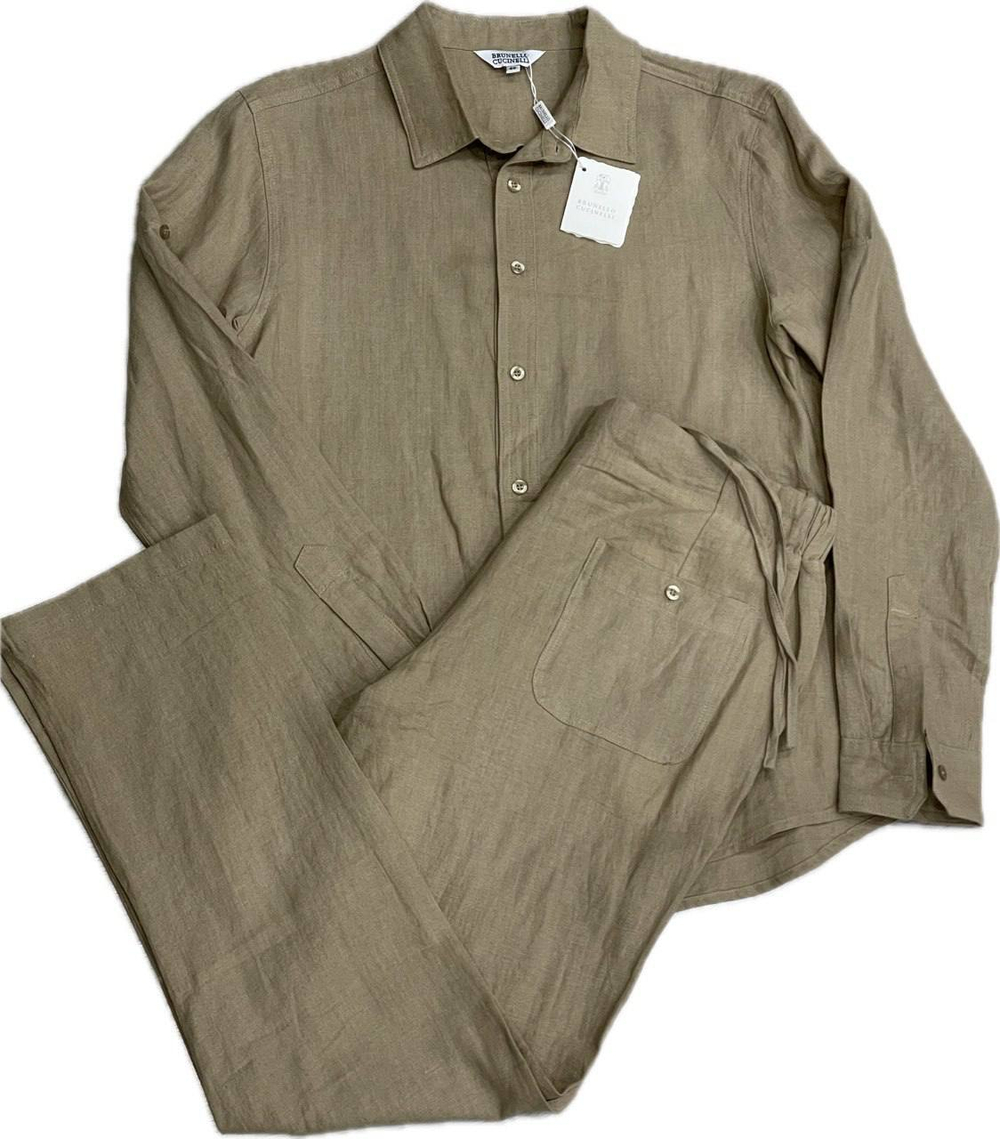 Льняной костюм Brunello Cucinelli