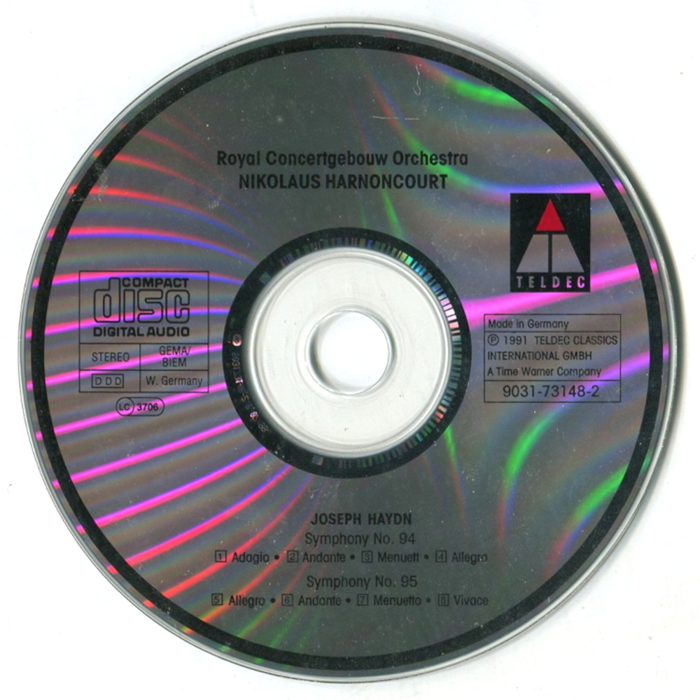 Royal Concertgebouw Orchestra, Nikolaus Harnoncourt / Joseph Haydn: Symphony Nos. 94 & 95 (CD)
