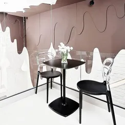 Стул Miss Bibi черный/прозрачный