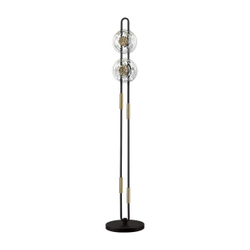 5407/23FL MODERN ODL_EX24 101 черный/золотой/металл/стекло Торшер LED 23W 3000K 1940Лм MAGNET