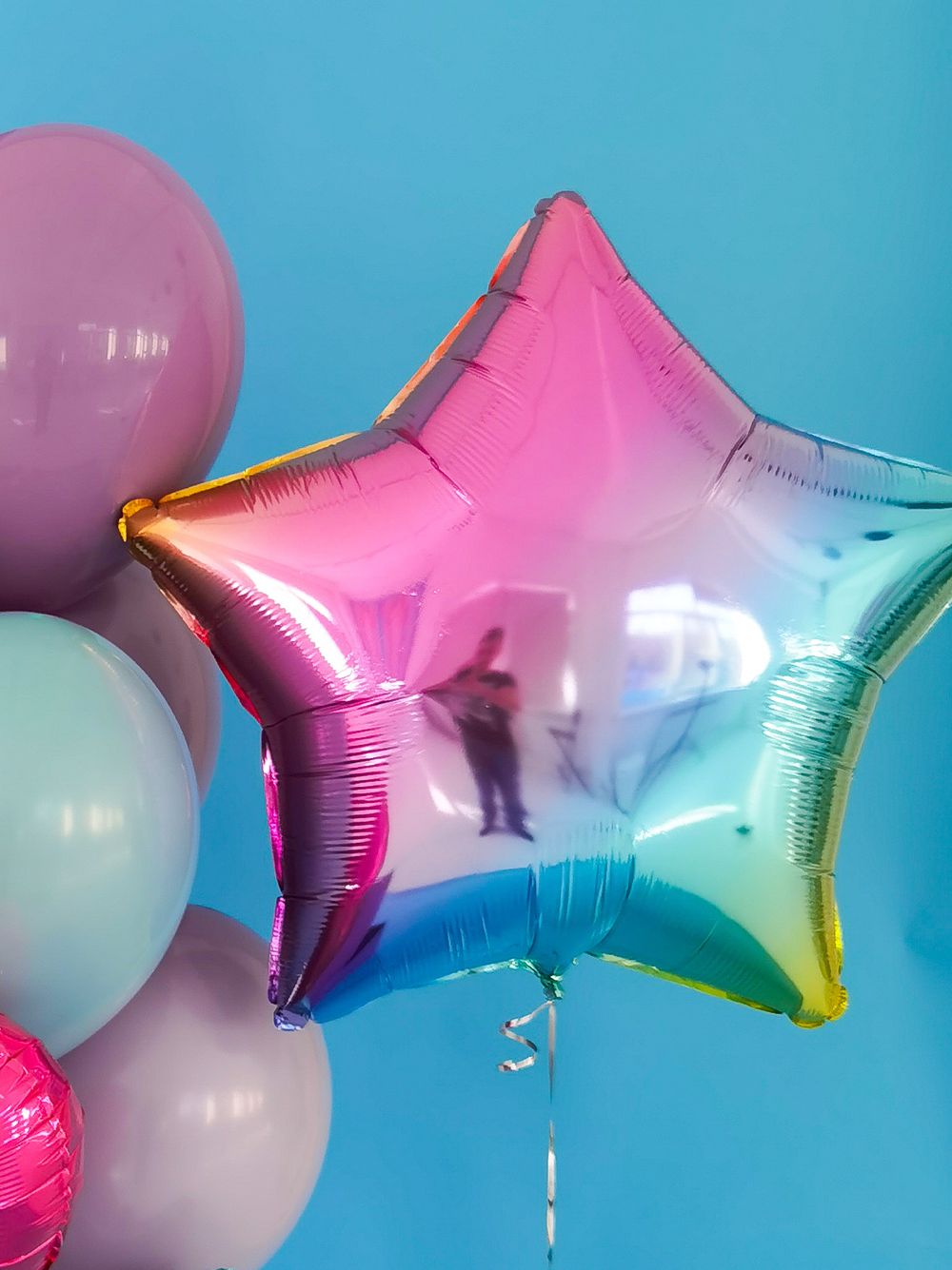 F Шар 32'' / 81 см Звезда Нежная радуга Градиент (БГ-70)  Изображение2