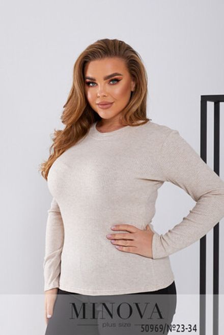 Водолазка 23-34-бежевый Minova Фото 2