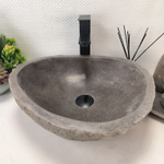 Раковина из речного камня RS-63651 (46*41*15) 0122