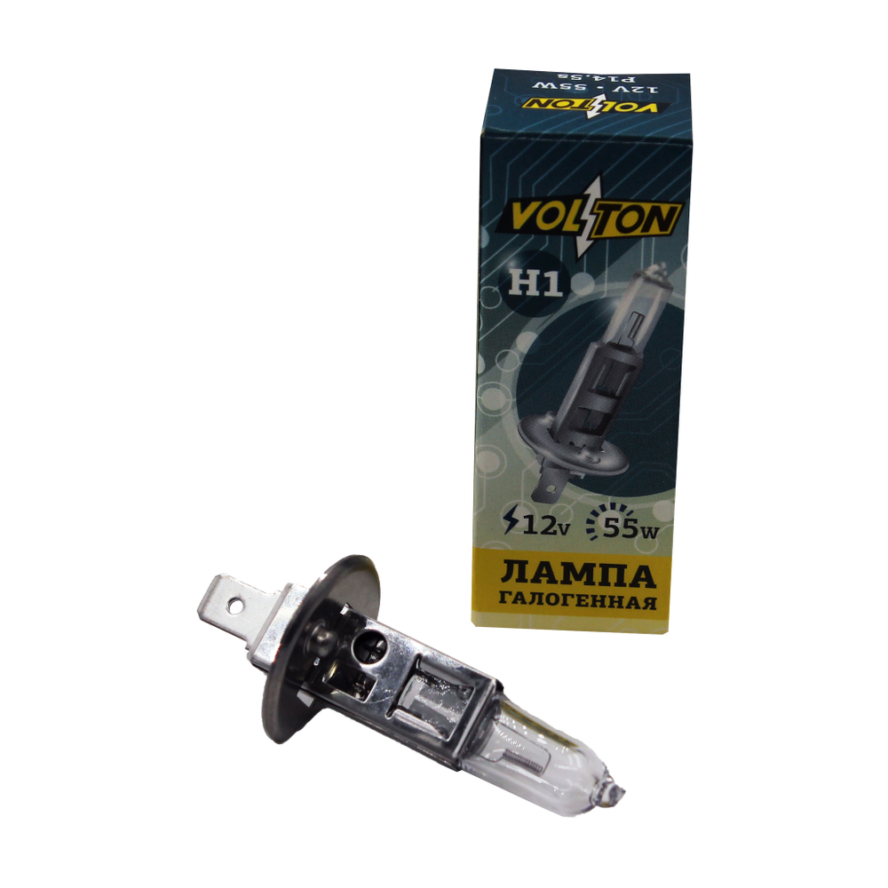 Лампа галогенная H1 12В 55 Вт P14,5s "VOLTON"