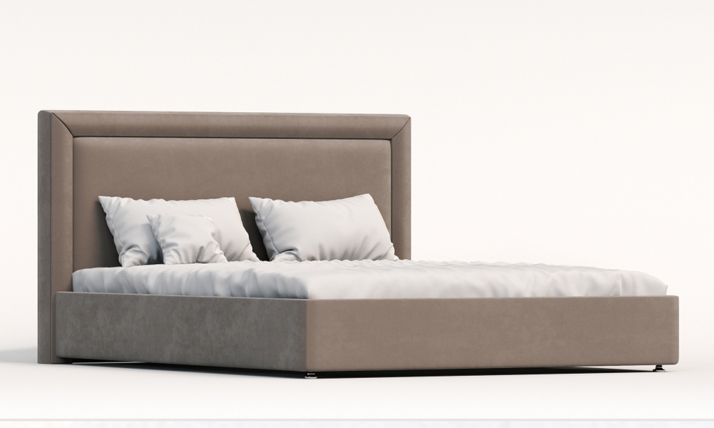 Мягкая двуспальная кровать "Тиволи лайт" с подъемным механизмом