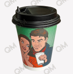 Крышка К89К (носик) ЧЕРНАЯ (К1000, Ф100) СтиролПласт (100шт/упак)