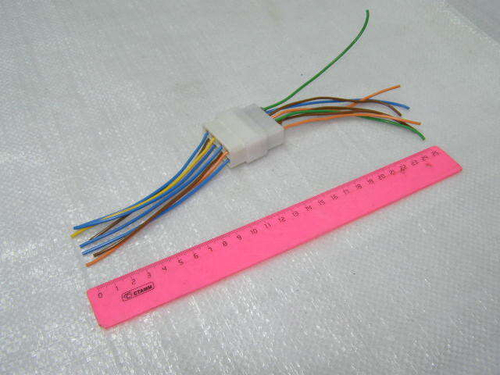 Разъем соединит. проводки 8 конт. 6.3 мм (папа+мама) (Россия)