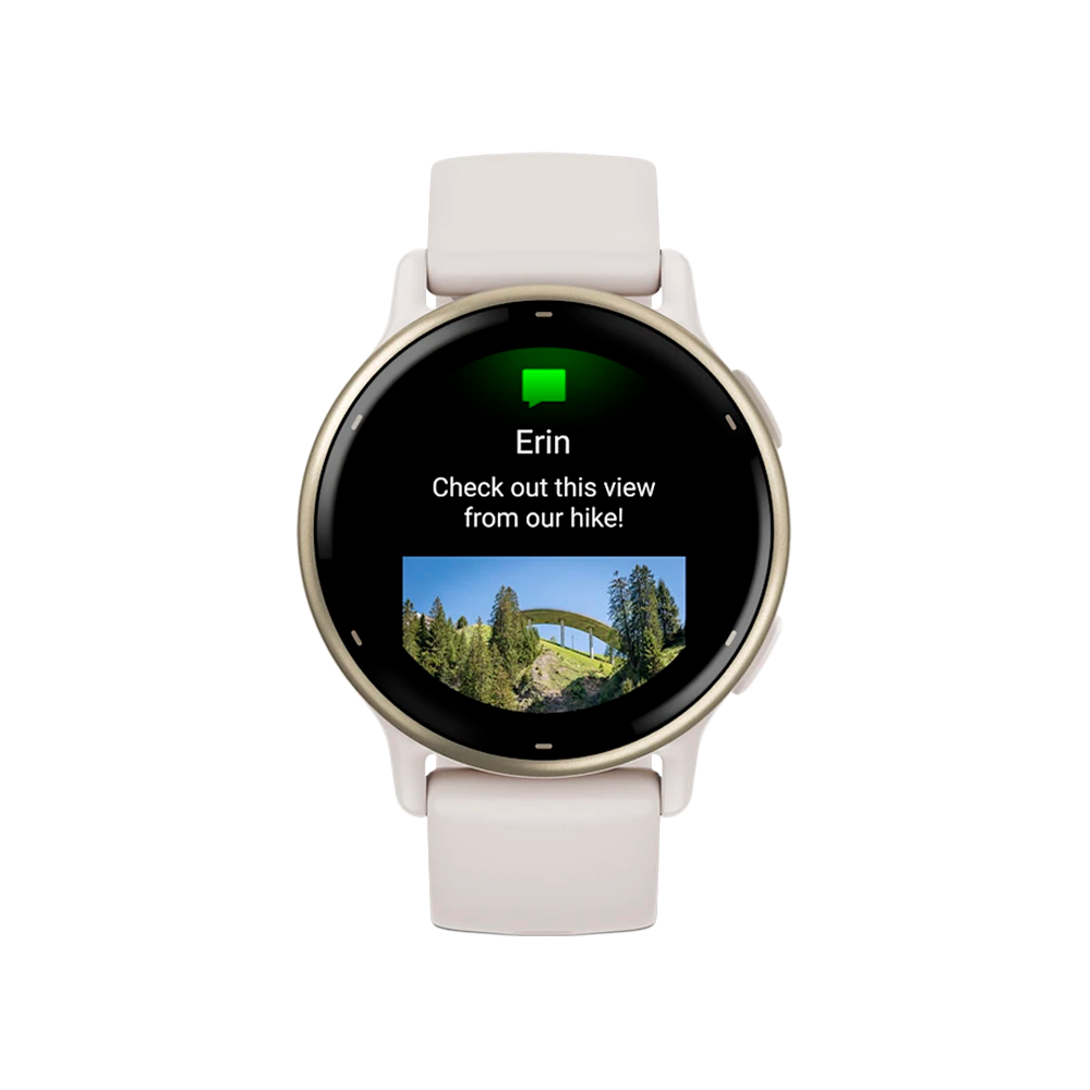 Умные часы Garmin Vivoactive 5, 42.2mm, Cream Gold / Ivory White (010-02862-11)