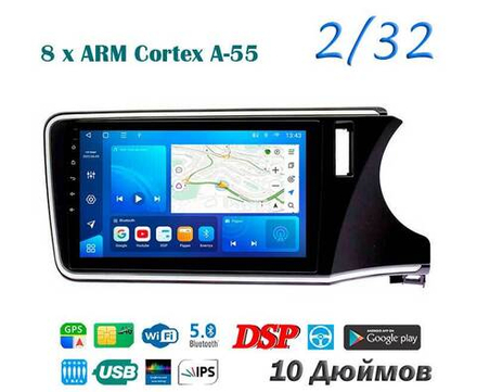 Topway TS18 2+32GB 8 ядер для Honda Grace 2014-2020