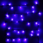 Гирлянда для дома «Кристаллы» 9,5 м 100 ламп LED черный пров., 8 реж.,IP-40, Синий (возможность соединения)