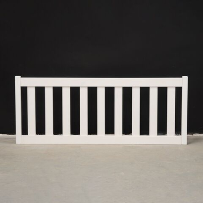 Бортик для кровати односпальной 90х200 Буфалина от падения из массива сосны, белый