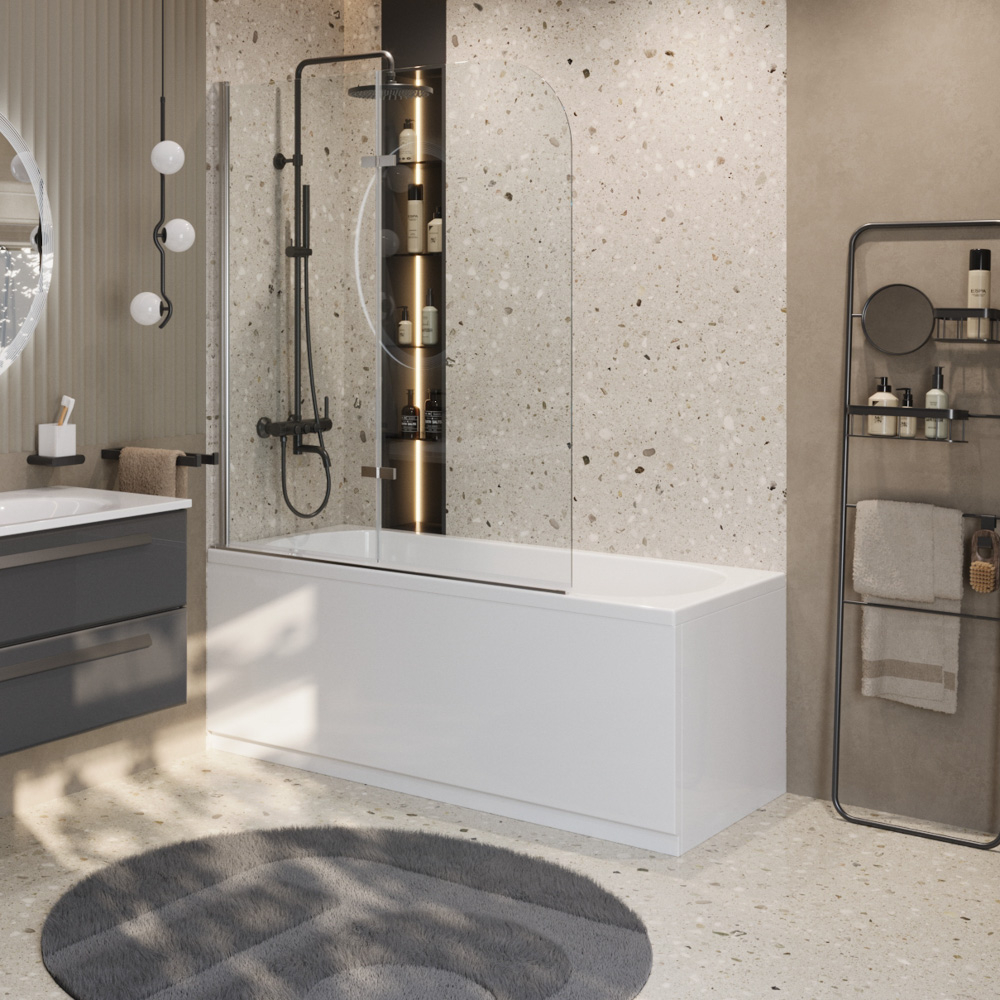 Ванна акриловая Cezares ECO-155-70-41-W37 с ножками LEG-KIT-150