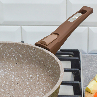 Сотейник 24см Гранит brown со съемной ручкой без крышки