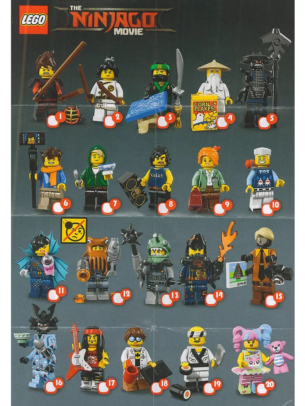Минифигурки LEGO 71019 Серия The Ninjago Movie