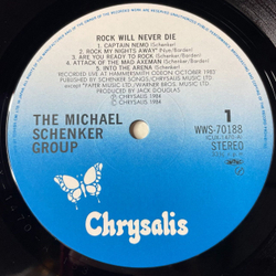 Винтажная виниловая пластинка LP The Michael Schenker Group Rock Will Never Die (Japan 1984) (Obi) Desert Song