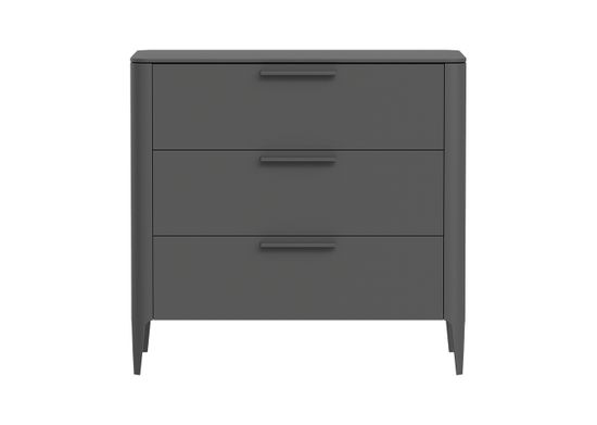 Комод Type 3 ящика ширина 90 см (темно-серый)