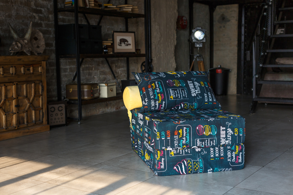 Бескаркасный Диван PuzzleBag Ice Cream L