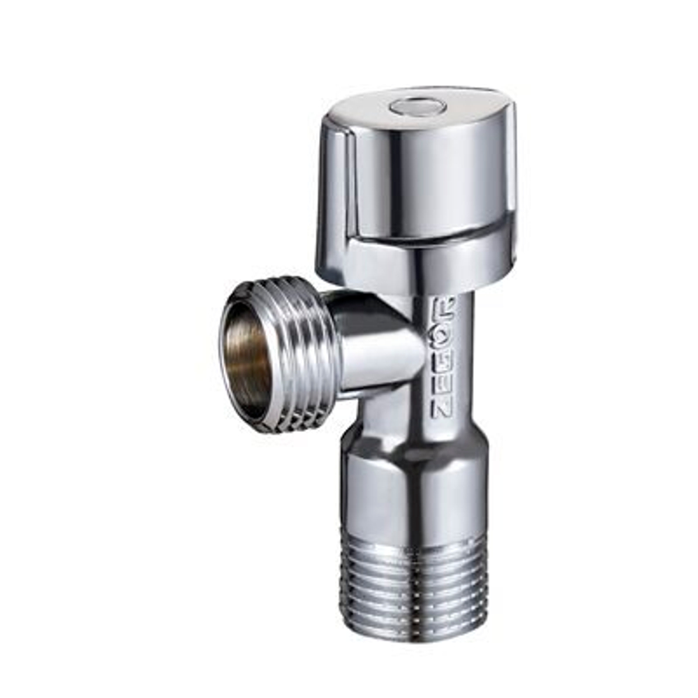 Кран шар. 2-х прох. д/подкл. сантех.приборов 1/2"-3/4" лат.хром FZ02