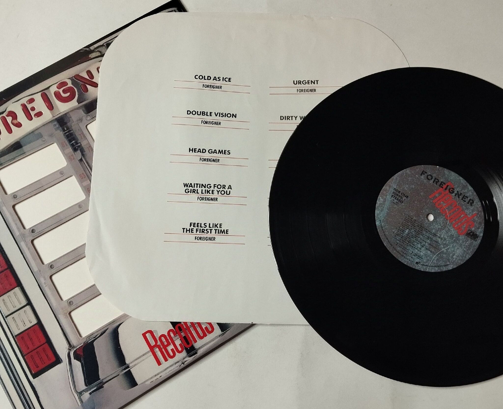 Винтажная виниловая пластинка LP Foreigner Records (USA 1982)
