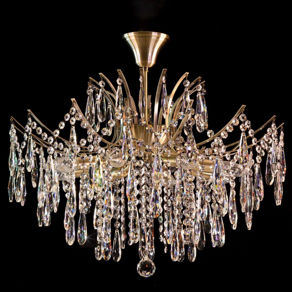 Citilux Селена CL302183 Люстра хрустальная Бронза