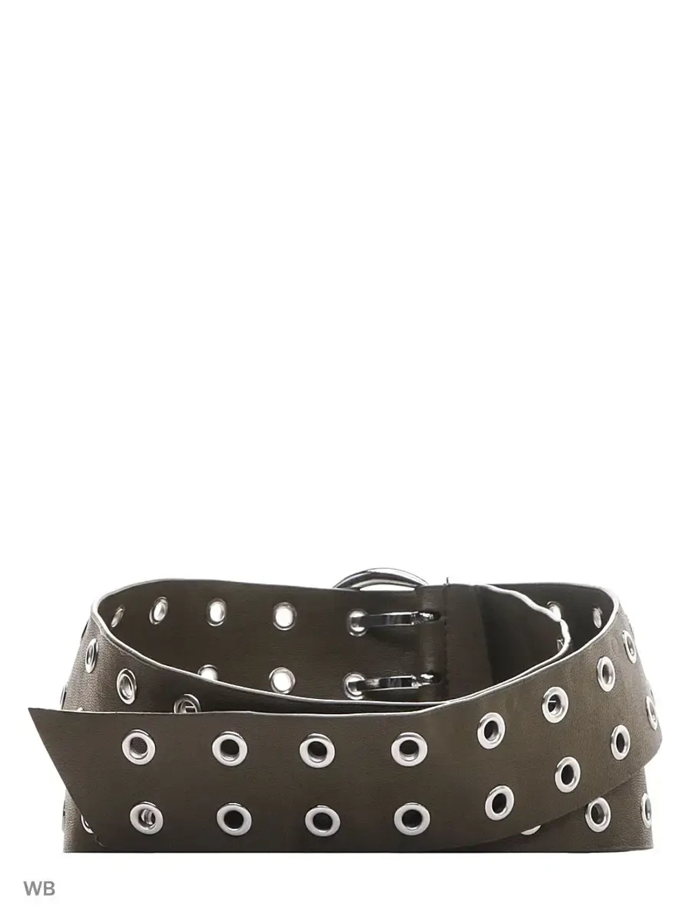 Ремень женский с двумя рядами люверсов