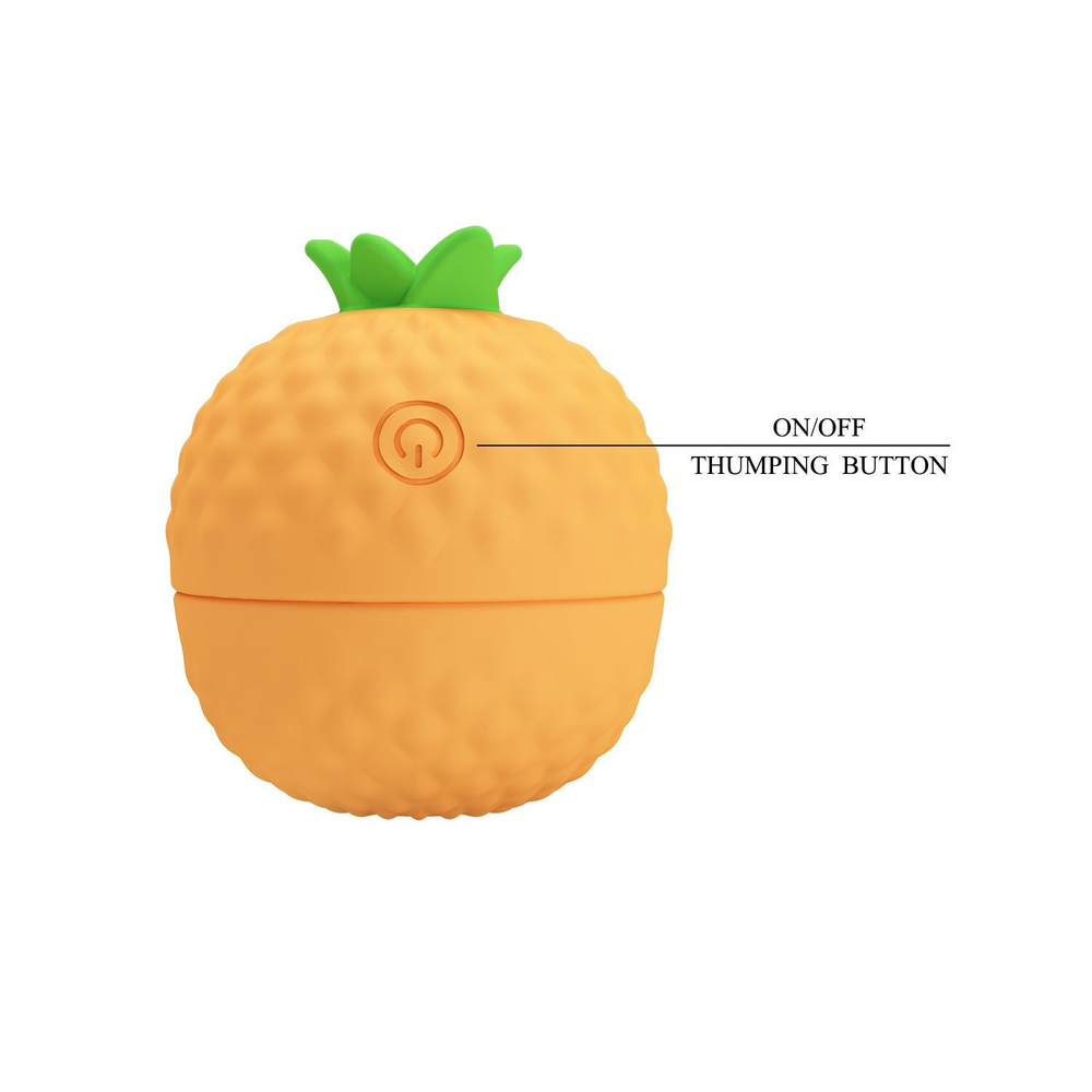 Оранжевый клиторальный стимулятор-ананас Pineapple Secret (Цвет: оранжевый)